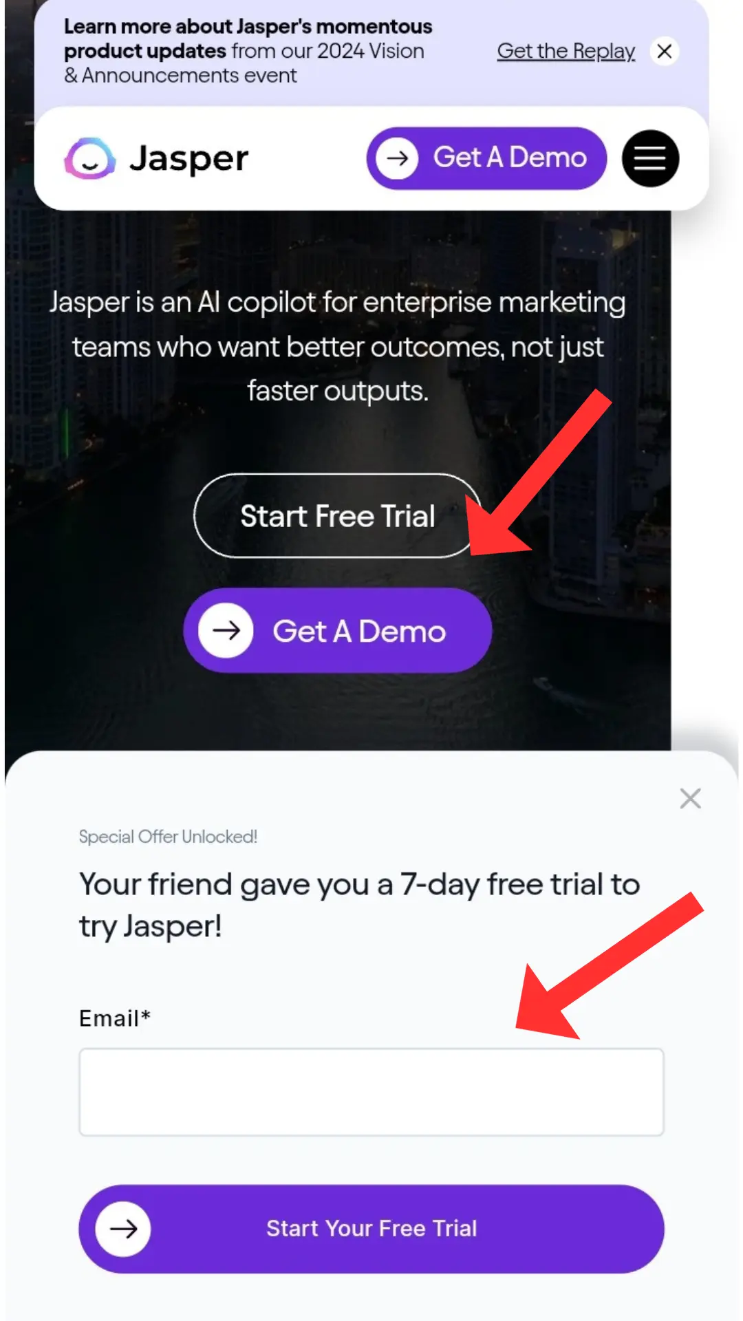 Jasper AI Coupon Code - Email Home