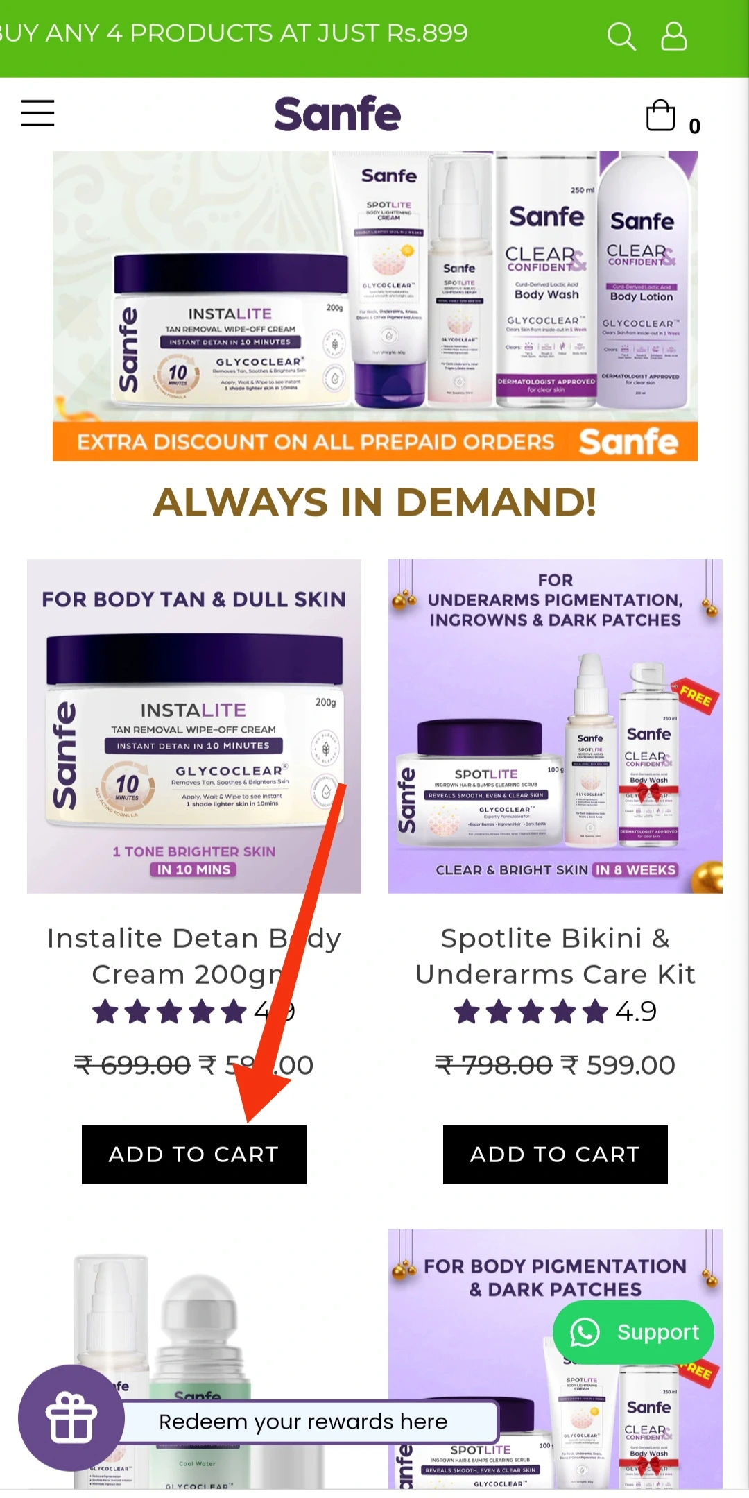 Apply Sanfe Coupon code on official Sanfe website.