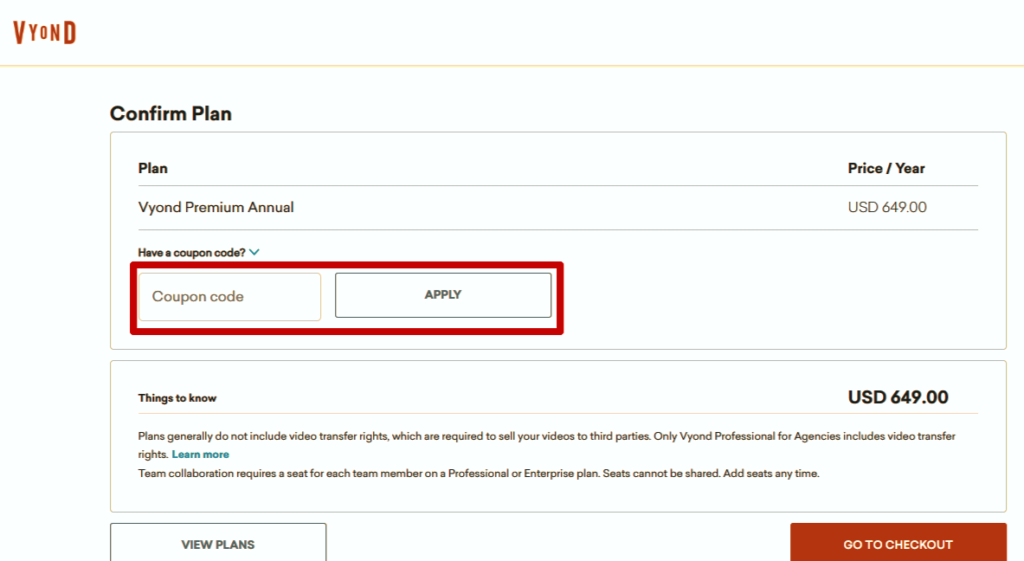 Vyond Coupon code.