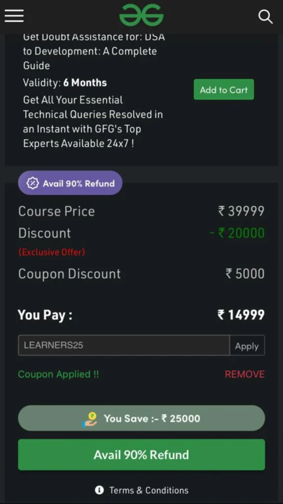 Geeks for Geeks Coupon Code - GFG Coupon Code