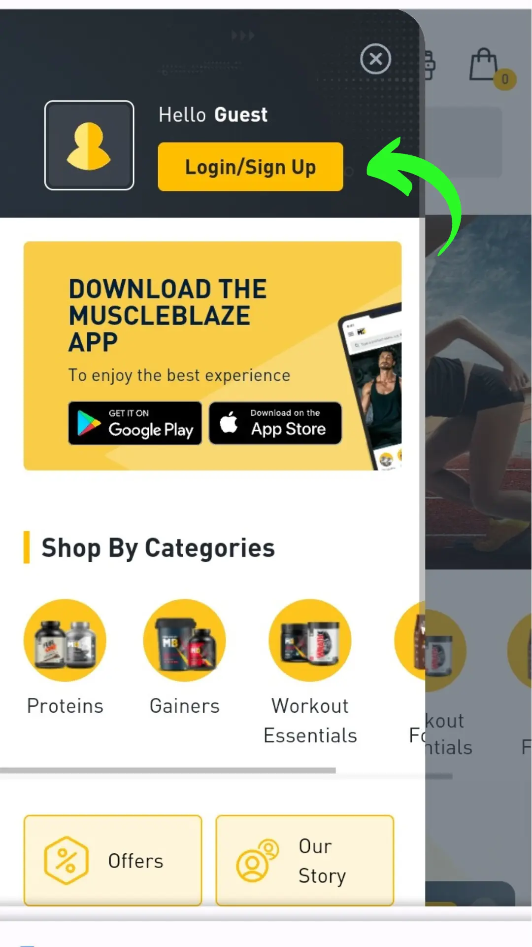 MuscleBlaze Coupon Code Sign in
